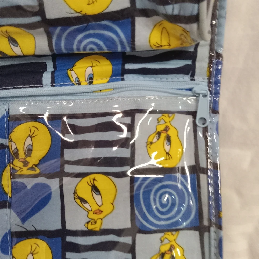 Looney Tunes Woman's Makeup Tweety Vinyl Bags NWT